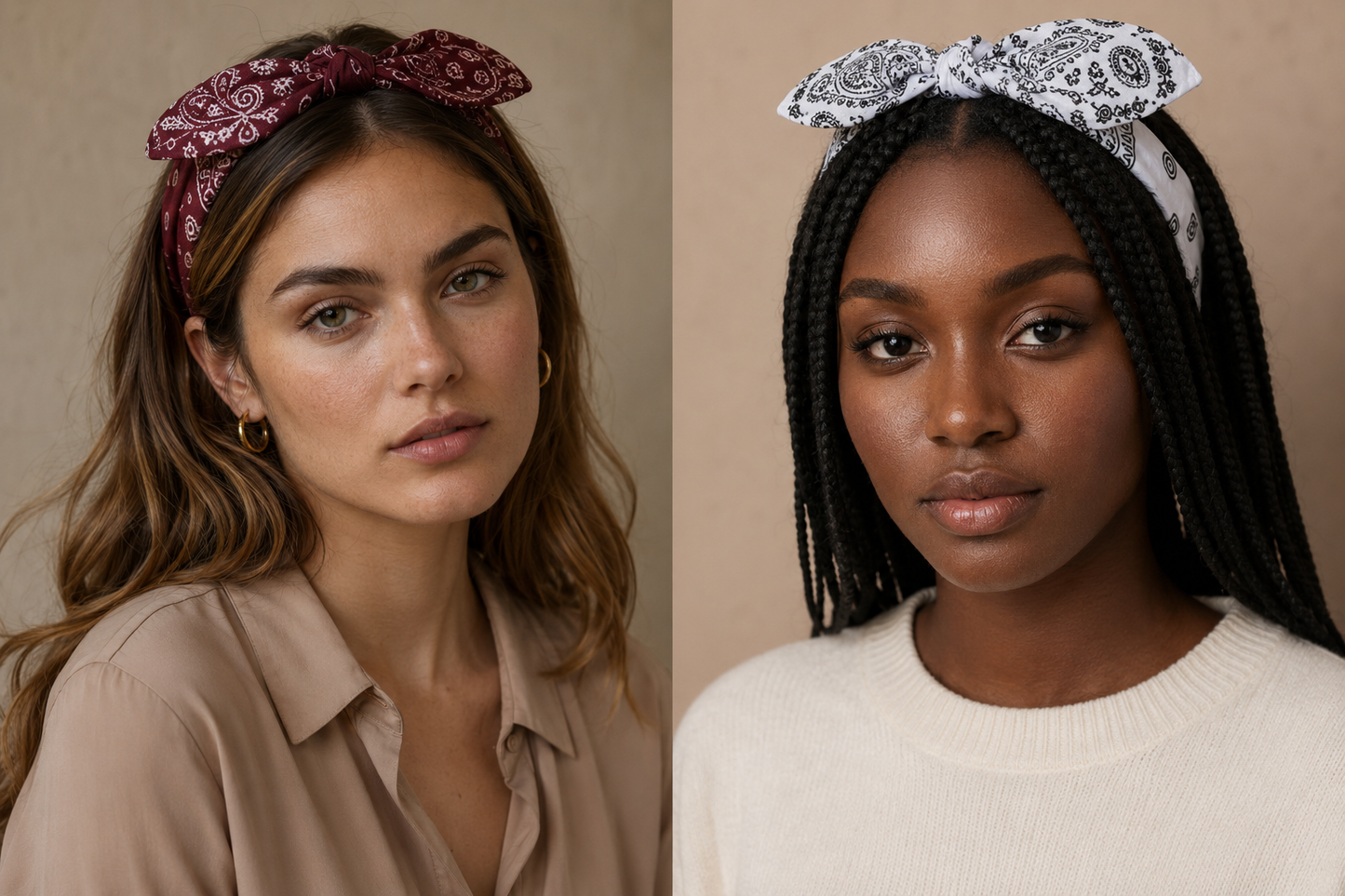 Paisley Knotted Headband Set